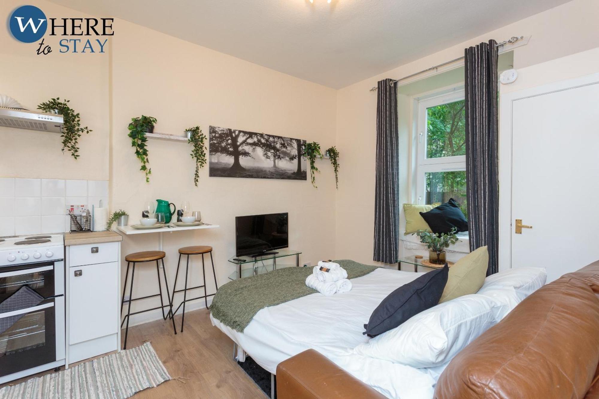 Cosy 1 Bed Flat Near City Centre Apartamento Edimburgo Quarto foto